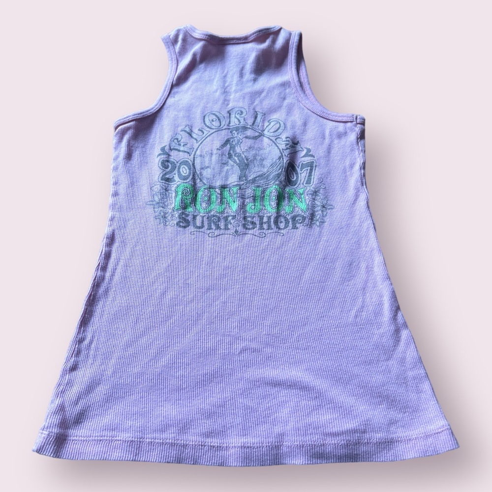 Vintage Women’s Ron Jon 2007 Florida Surf Shop Light Pink Wife Tank Top Size Med - Picture 2 of 8
